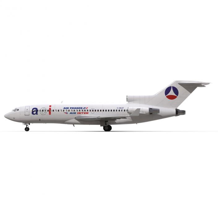 3D Boeing 727-100 Private Air France model