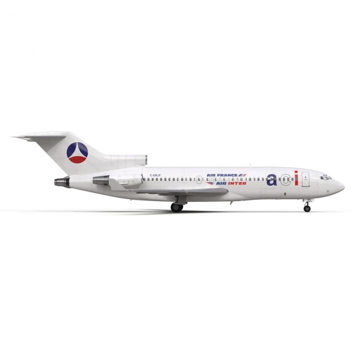 3D Boeing 727-100 Private Air France model