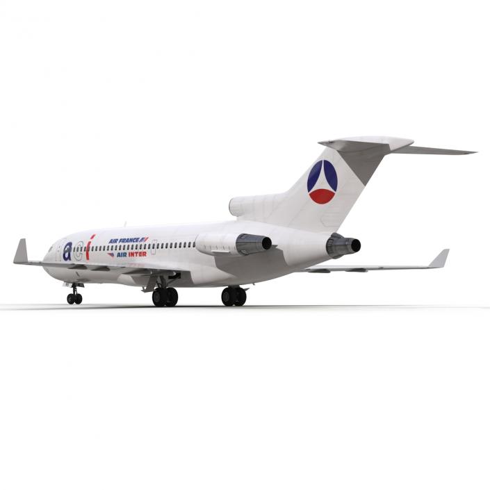 3D Boeing 727-100 Private Air France model