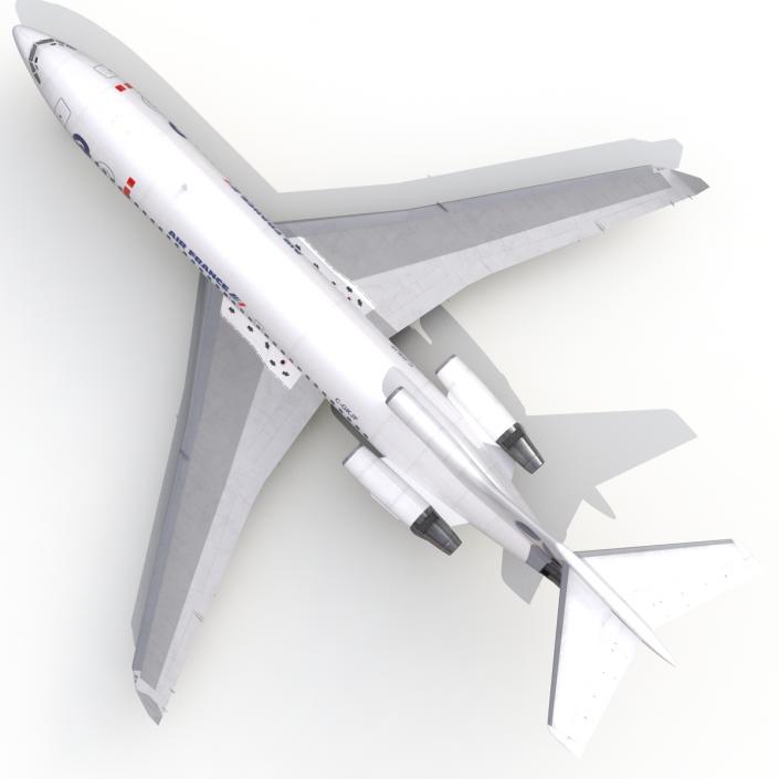 3D Boeing 727-100 Private Air France model