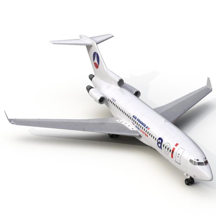 3D Boeing 727-100 Private Air France model