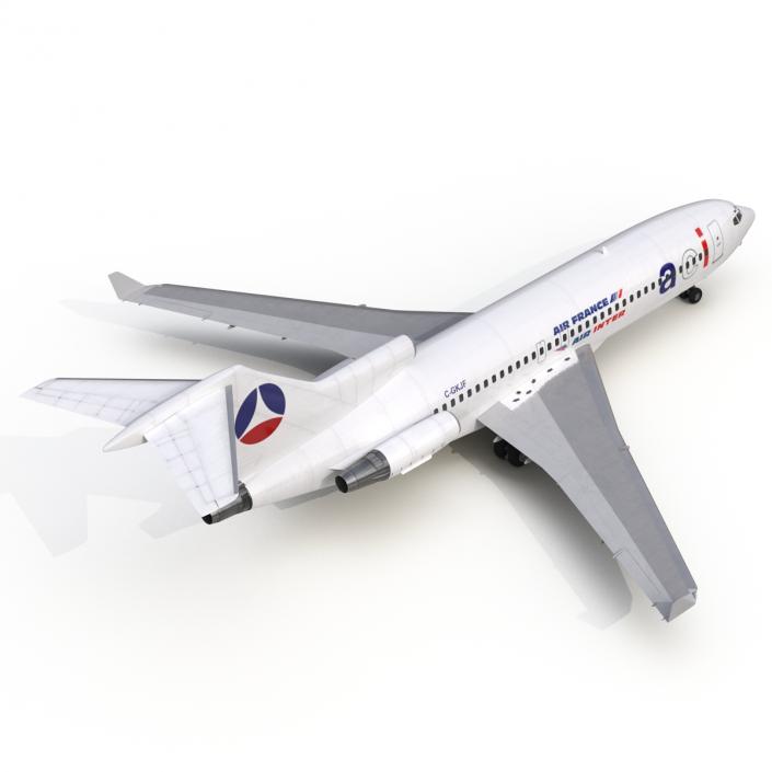 3D Boeing 727-100 Private Air France model