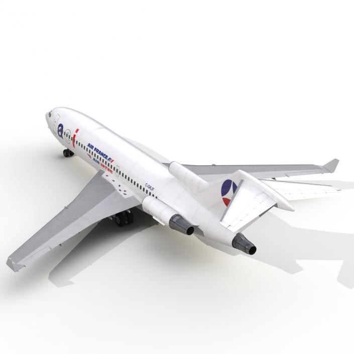 3D Boeing 727-100 Private Air France model