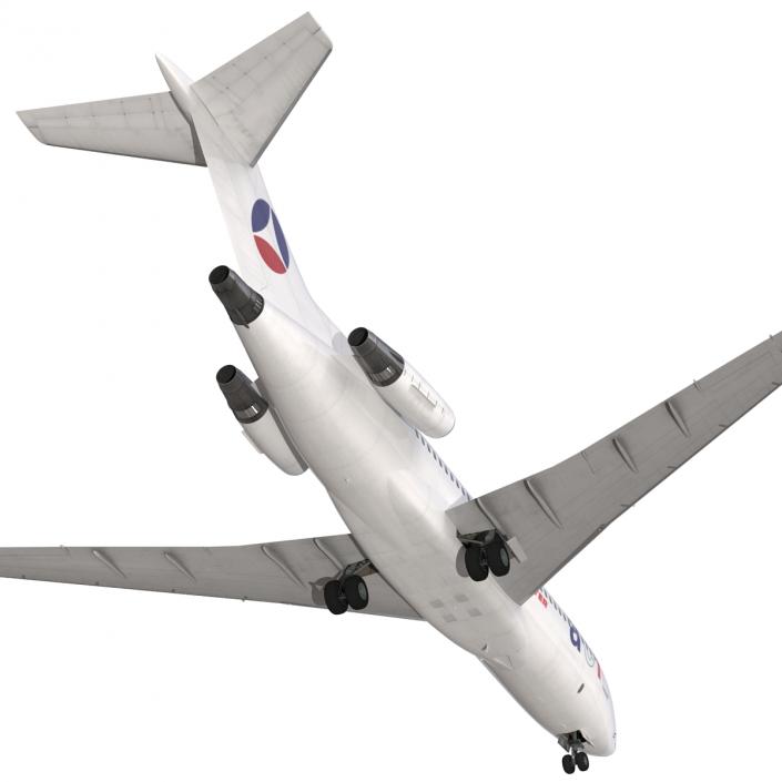 3D Boeing 727-100 Private Air France model