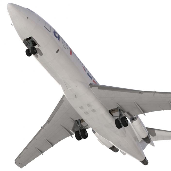 3D Boeing 727-100 Private Air France model