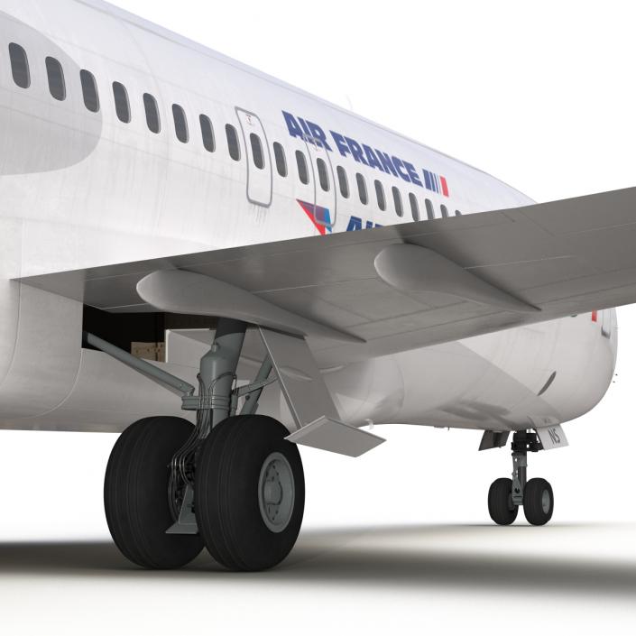 3D Boeing 727-100 Private Air France model