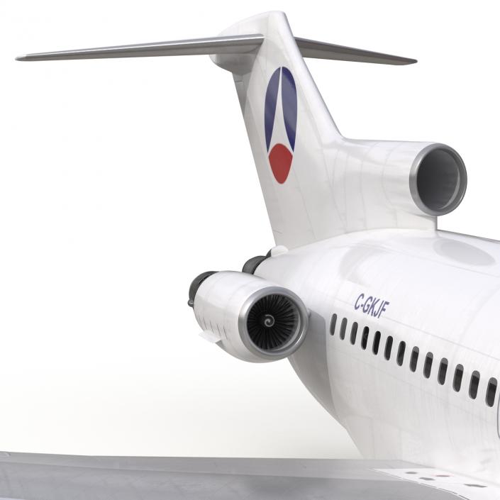 3D Boeing 727-100 Private Air France model