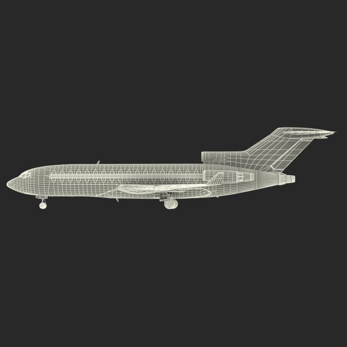 3D Boeing 727-100 Private Air France model