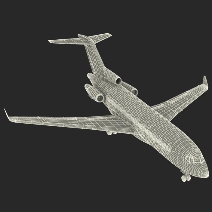 3D Boeing 727-100 Private Air France model