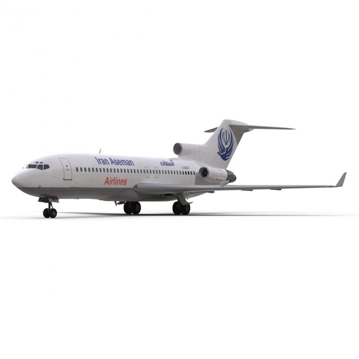 3D Boeing 727-100 Private Iran Aseman Airlines model