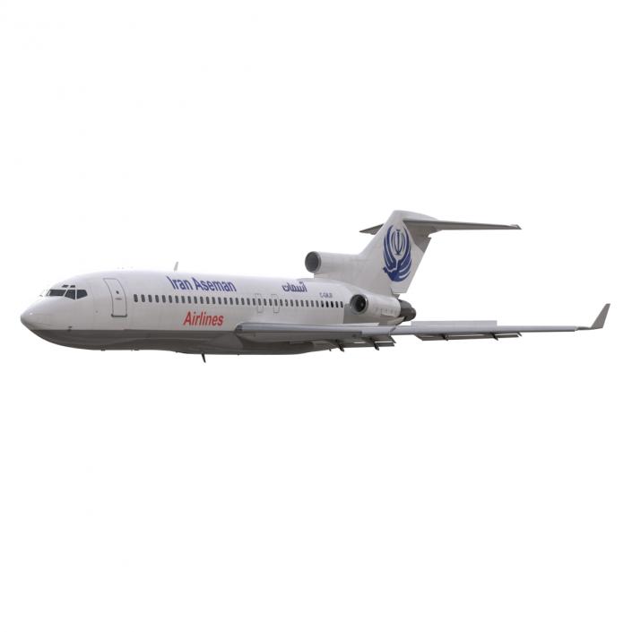 3D Boeing 727-100 Private Iran Aseman Airlines model