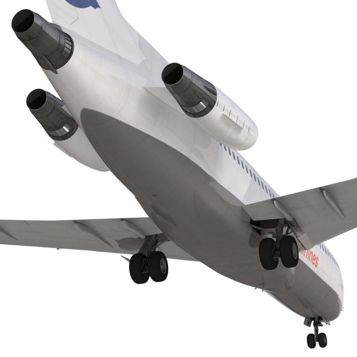 3D Boeing 727-100 Private Iran Aseman Airlines model