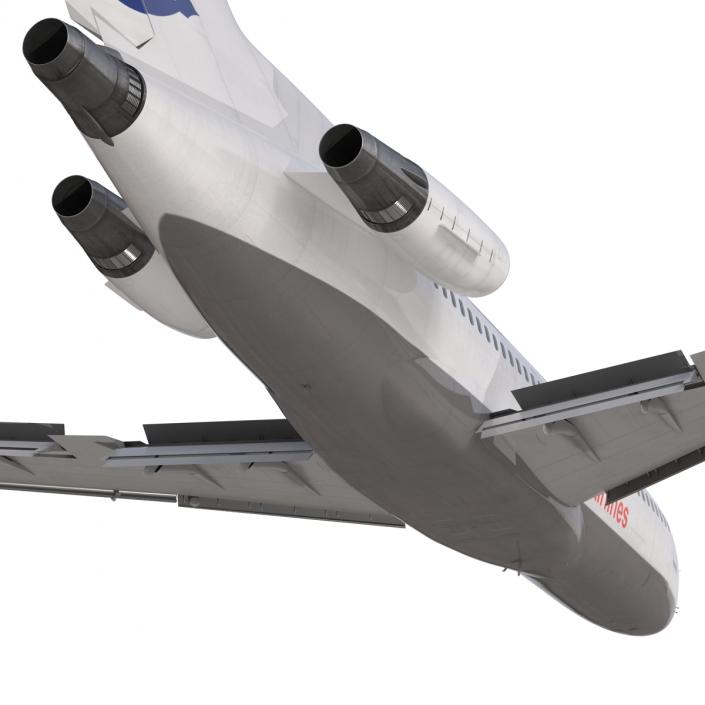 3D Boeing 727-100 Private Iran Aseman Airlines model