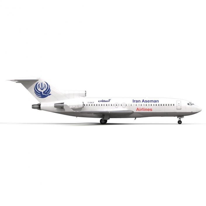 3D Boeing 727-100 Private Iran Aseman Airlines model