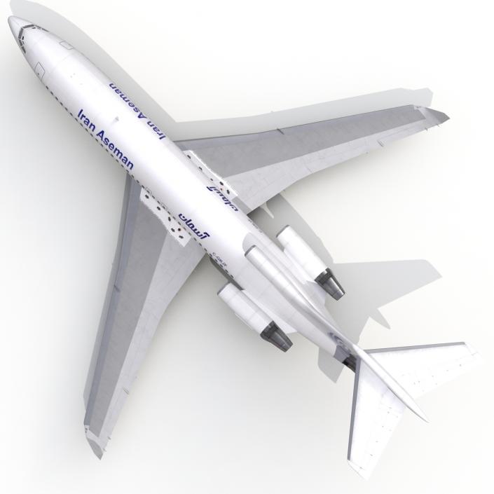 3D Boeing 727-100 Private Iran Aseman Airlines model