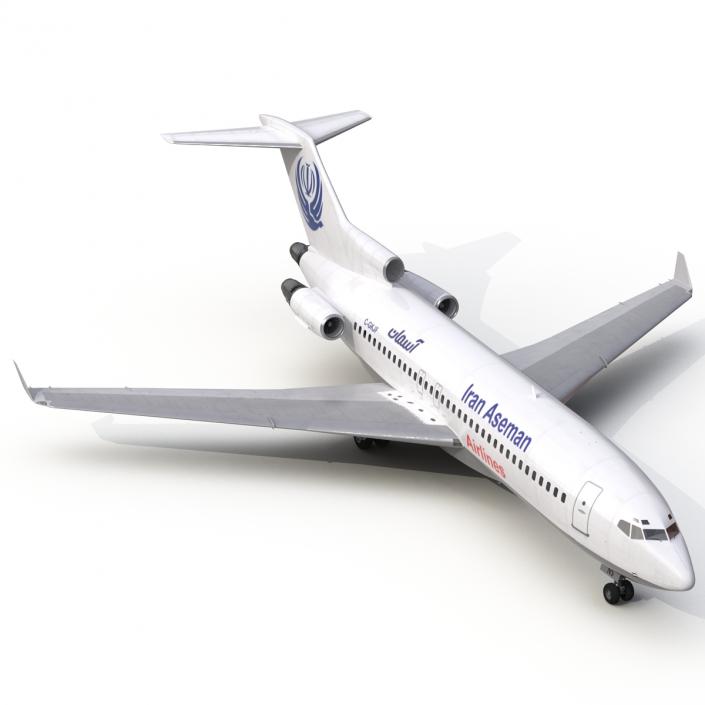 3D Boeing 727-100 Private Iran Aseman Airlines model