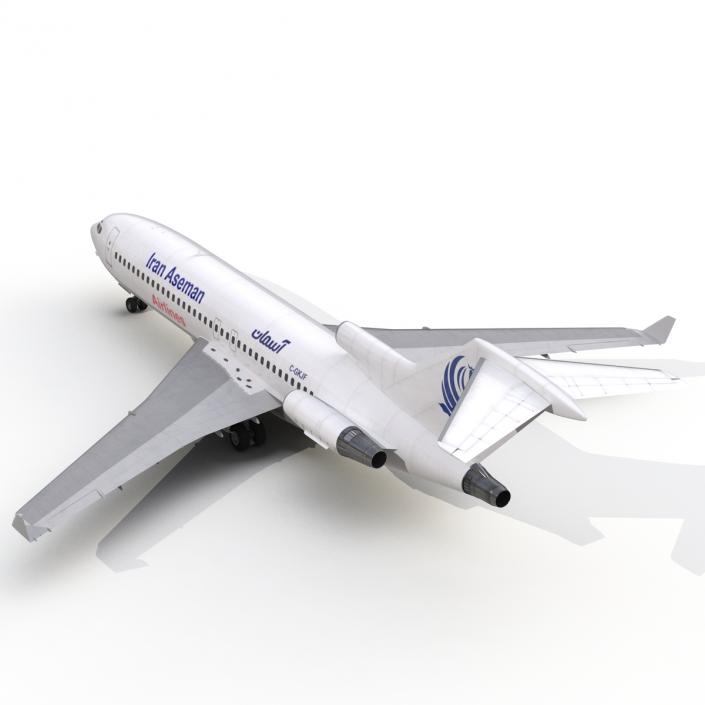 3D Boeing 727-100 Private Iran Aseman Airlines model