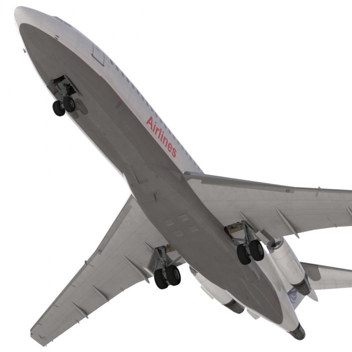 3D Boeing 727-100 Private Iran Aseman Airlines model