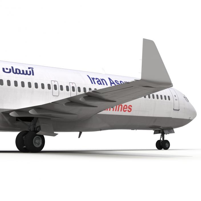 3D Boeing 727-100 Private Iran Aseman Airlines model