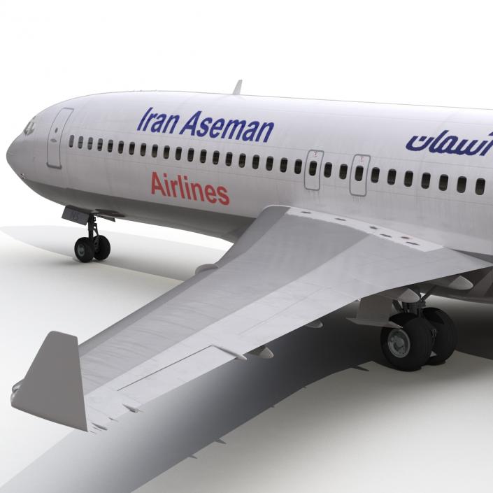 3D Boeing 727-100 Private Iran Aseman Airlines model