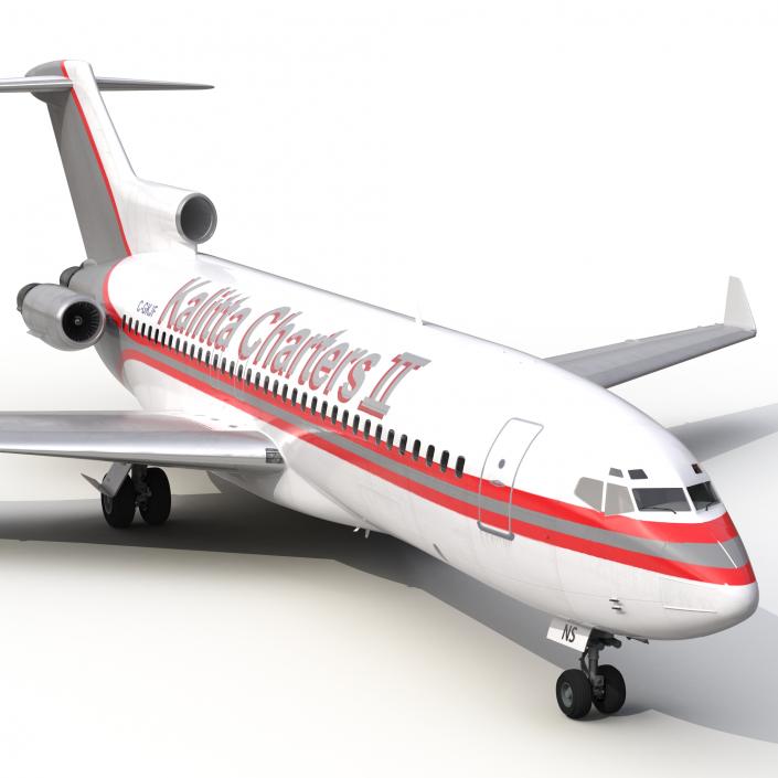 Boeing 727-100 Private Kalitta Air 3D model