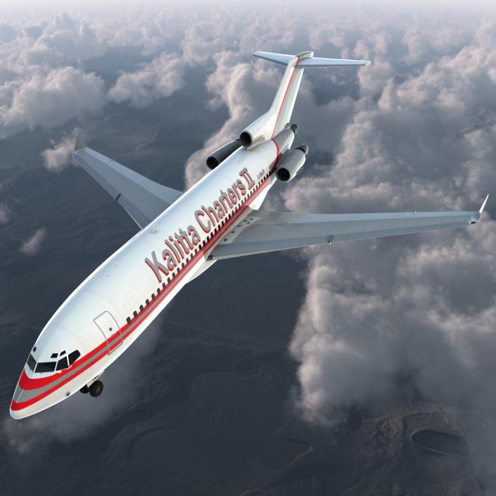 Boeing 727-100 Private Kalitta Air 3D model