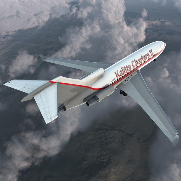 Boeing 727-100 Private Kalitta Air 3D model