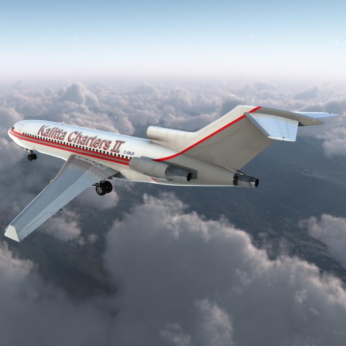 Boeing 727-100 Private Kalitta Air 3D model