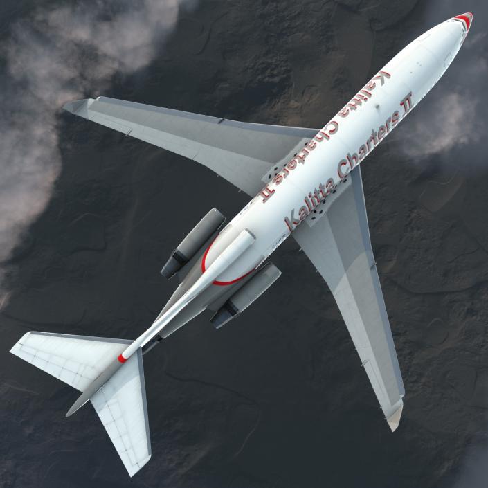 Boeing 727-100 Private Kalitta Air 3D model