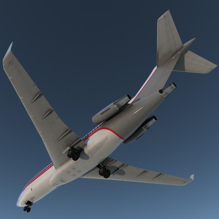 Boeing 727-100 Private Kalitta Air 3D model