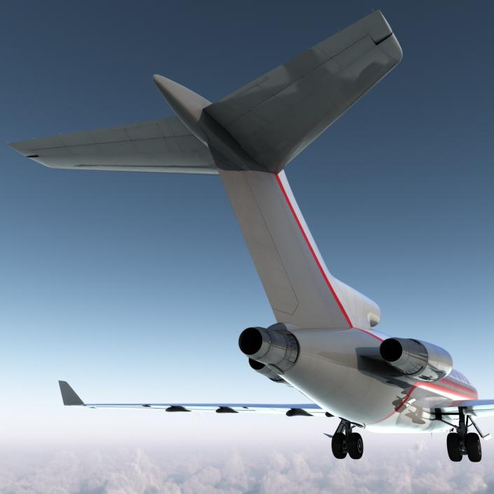 Boeing 727-100 Private Kalitta Air 3D model