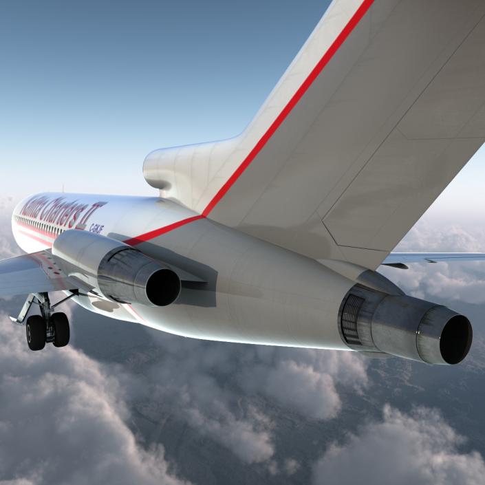 Boeing 727-100 Private Kalitta Air 3D model