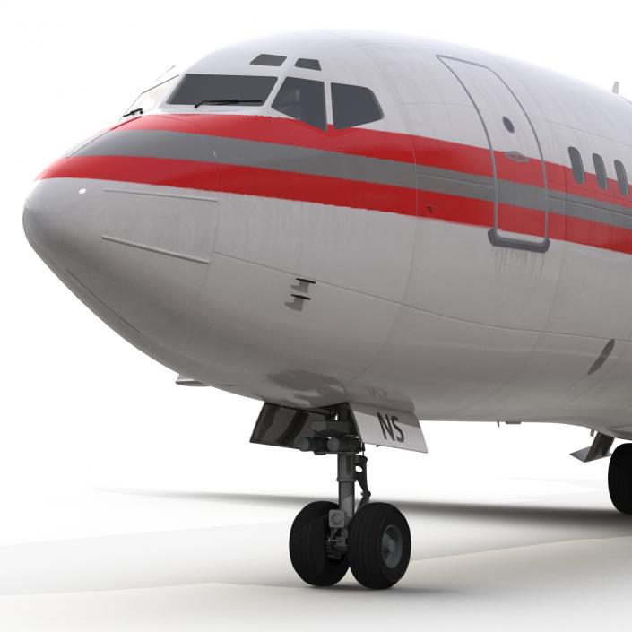 Boeing 727-100 Private Kalitta Air 3D model