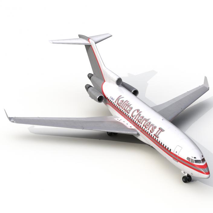 Boeing 727-100 Private Kalitta Air 3D model