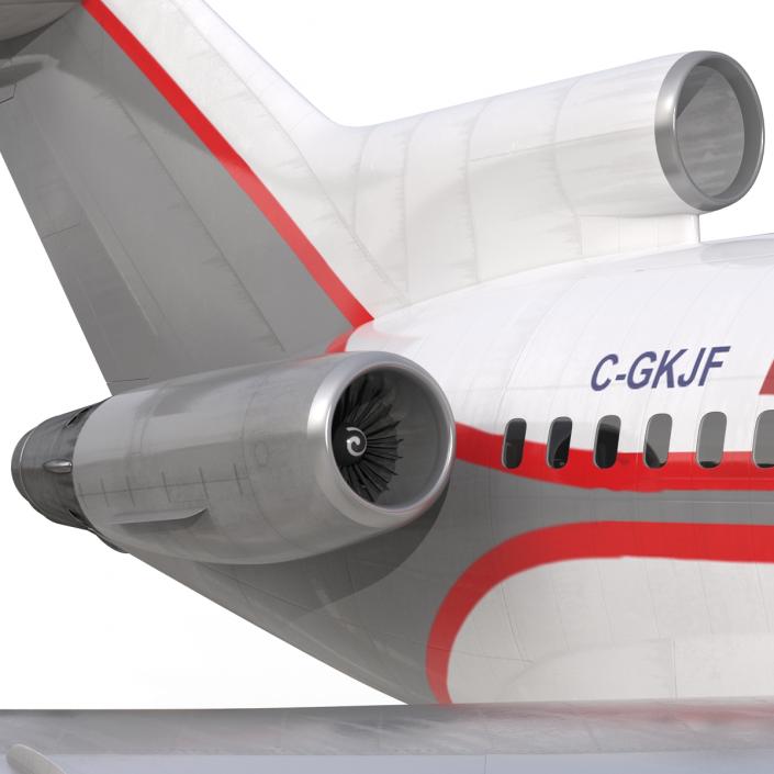 Boeing 727-100 Private Kalitta Air 3D model