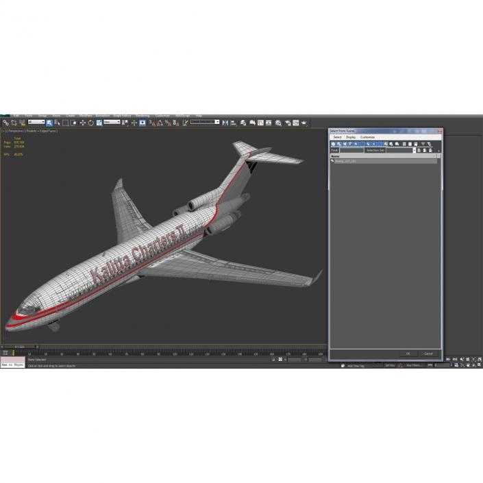 Boeing 727-100 Private Kalitta Air 3D model