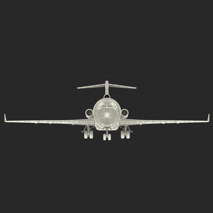 Boeing 727-100 Private Kalitta Air 3D model