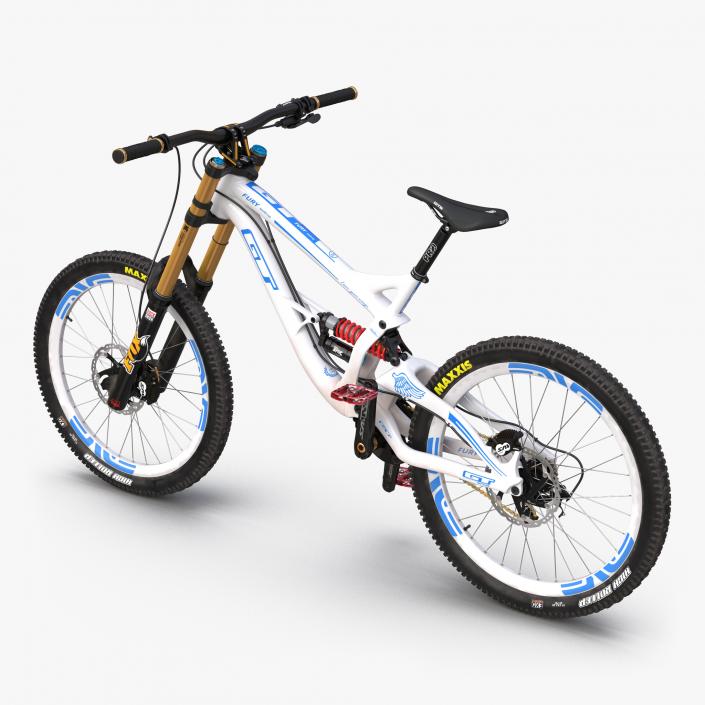 Mountain Bike GT Fury White 3D