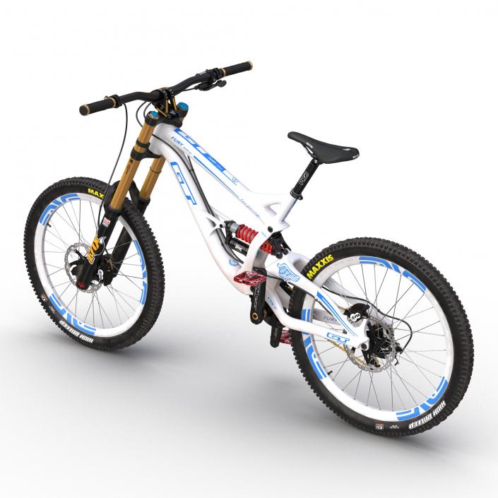 Mountain Bike GT Fury White 3D