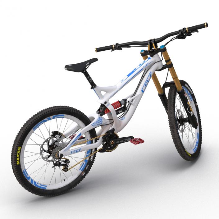 Mountain Bike GT Fury White 3D