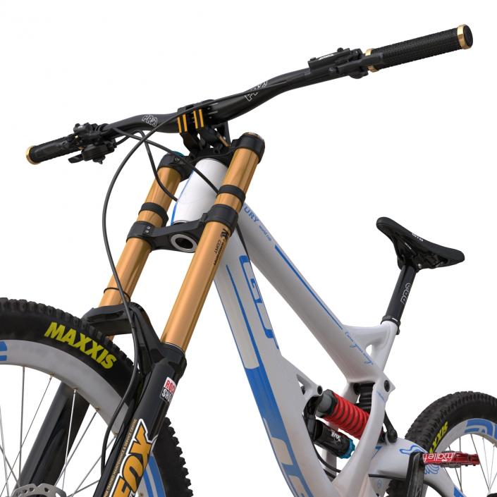 Mountain Bike GT Fury White Rigged 3D model