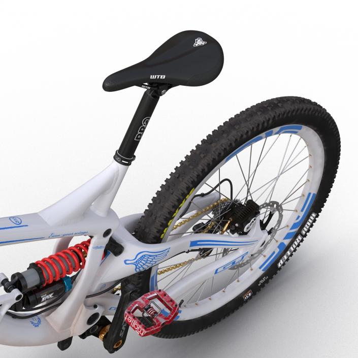 Mountain Bike GT Fury White 3D