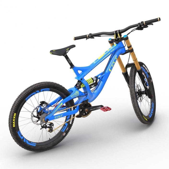 3D Mountain Bike GT Fury Blue