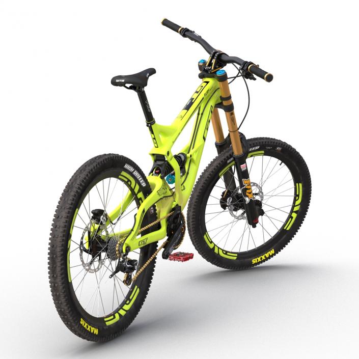 Mountain Bike GT Fury Green Rigged 3D model