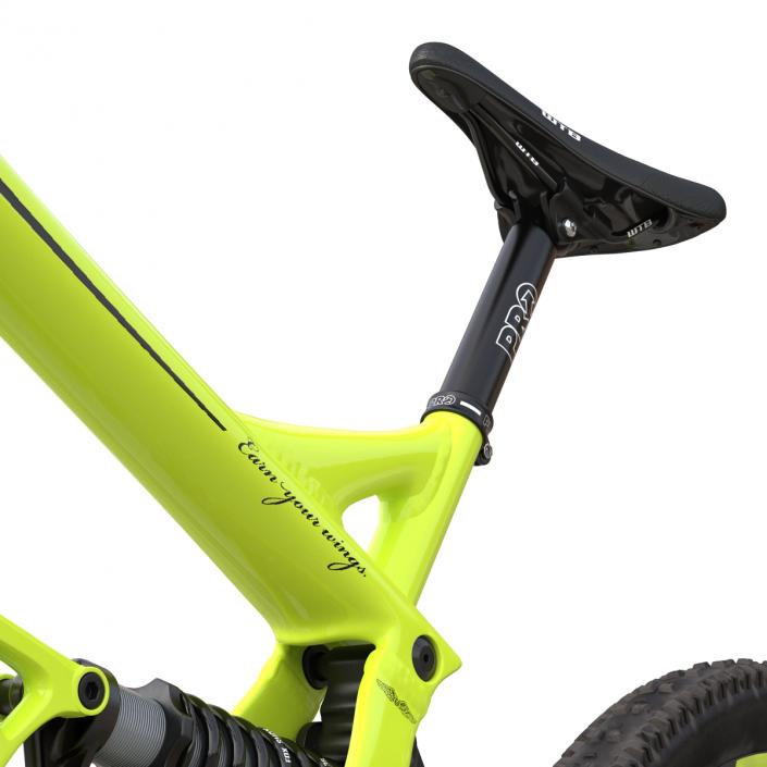 Mountain Bike GT Fury Green Rigged 3D model