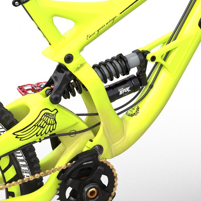 Mountain Bike GT Fury Green Rigged 3D model