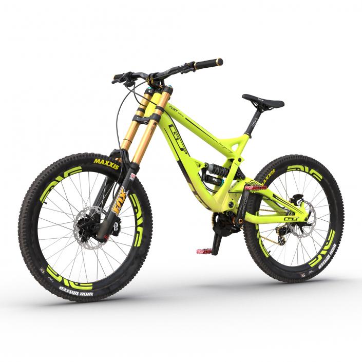 Mountain Bike GT Fury Green 3D