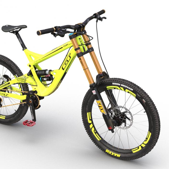 Mountain Bike GT Fury Green 3D