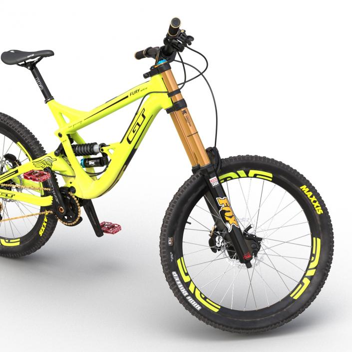 Mountain Bike GT Fury Green 3D