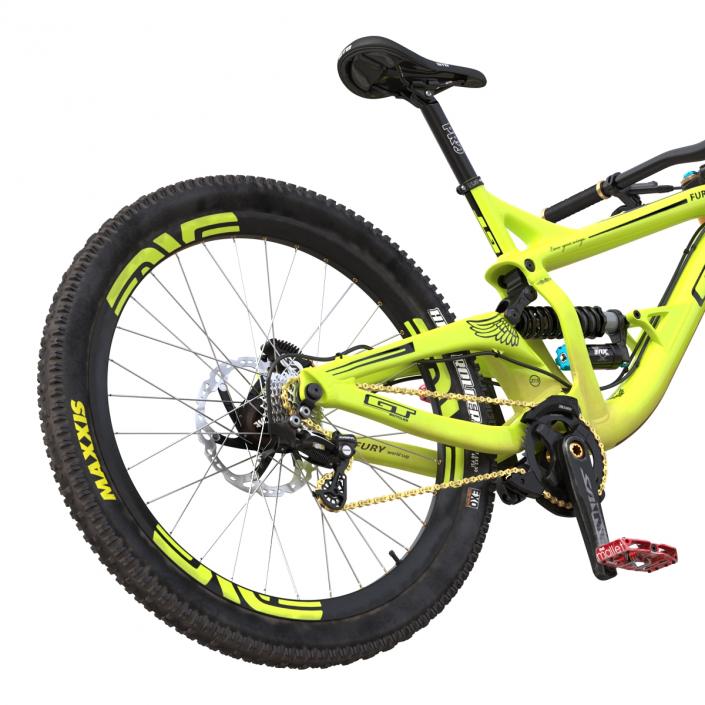 Mountain Bike GT Fury Green 3D